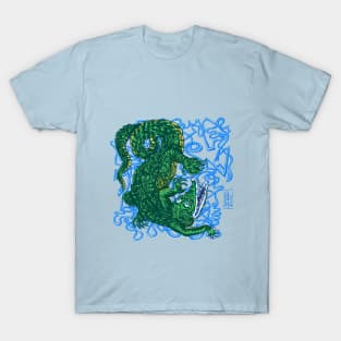 Yacaré del Paraná by Maximiliano Lopez Barrios T-Shirt